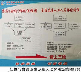 妇检与食品卫生从业人员体检流程图 衡阳市妇幼保健院