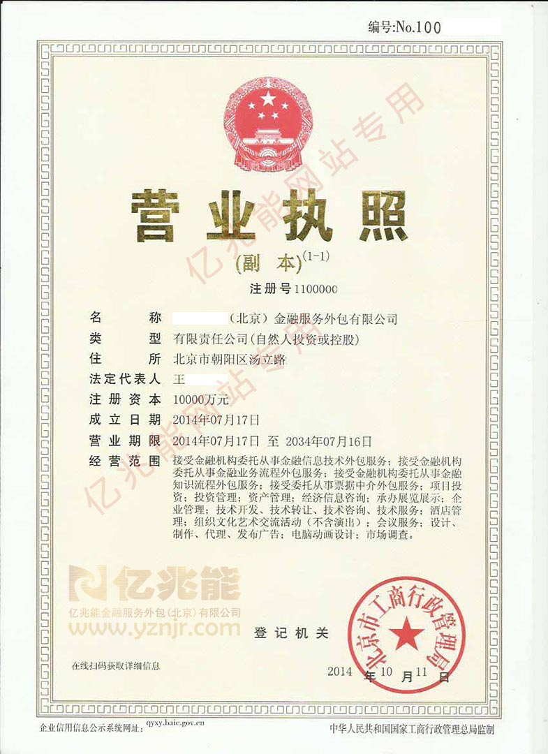 金融服务外包公司转让